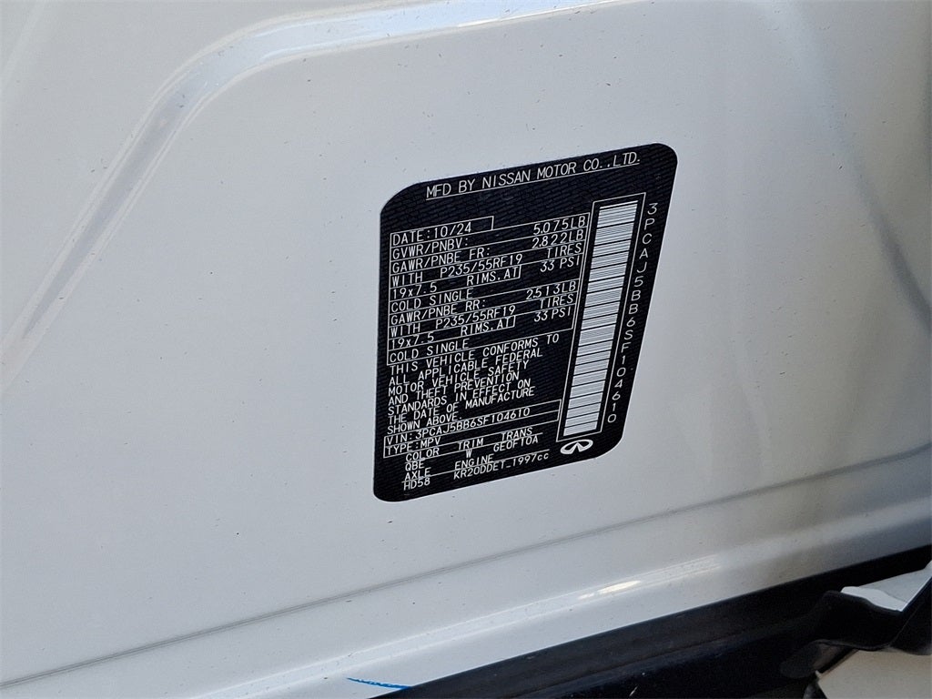 2025 INFINITI QX50 LUXE AWD