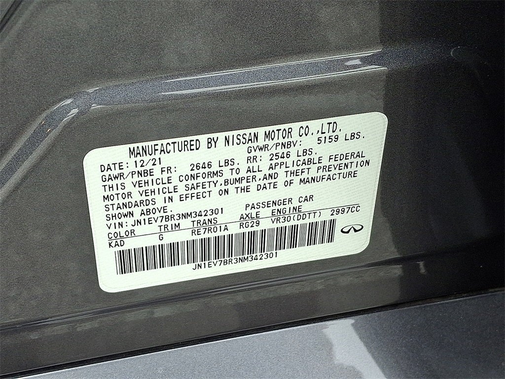 2022 INFINITI Q50 LUXE AWD