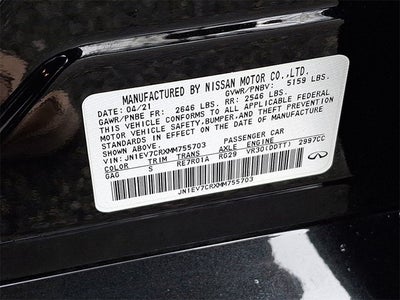 2021 INFINITI Q50 SIGNATURE EDITION AWD