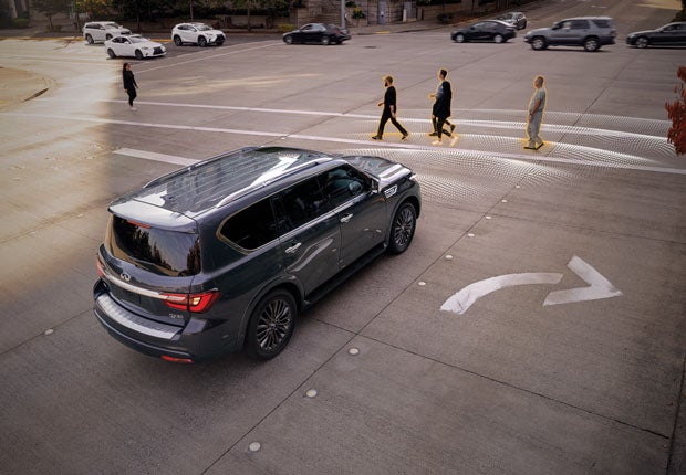 2024 INFINITI QX80 Key Features - PREDICTIVE FORWARD COLLISION WARNING | Nielsen INFINITI of Denville in Denville NJ